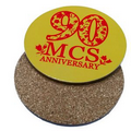 Round MDF Cork Coasters Full Color Print